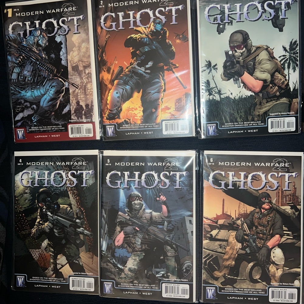🔥 Modern Warfare 2: Ghost #1–6 (Complete Set, NM) 🔥